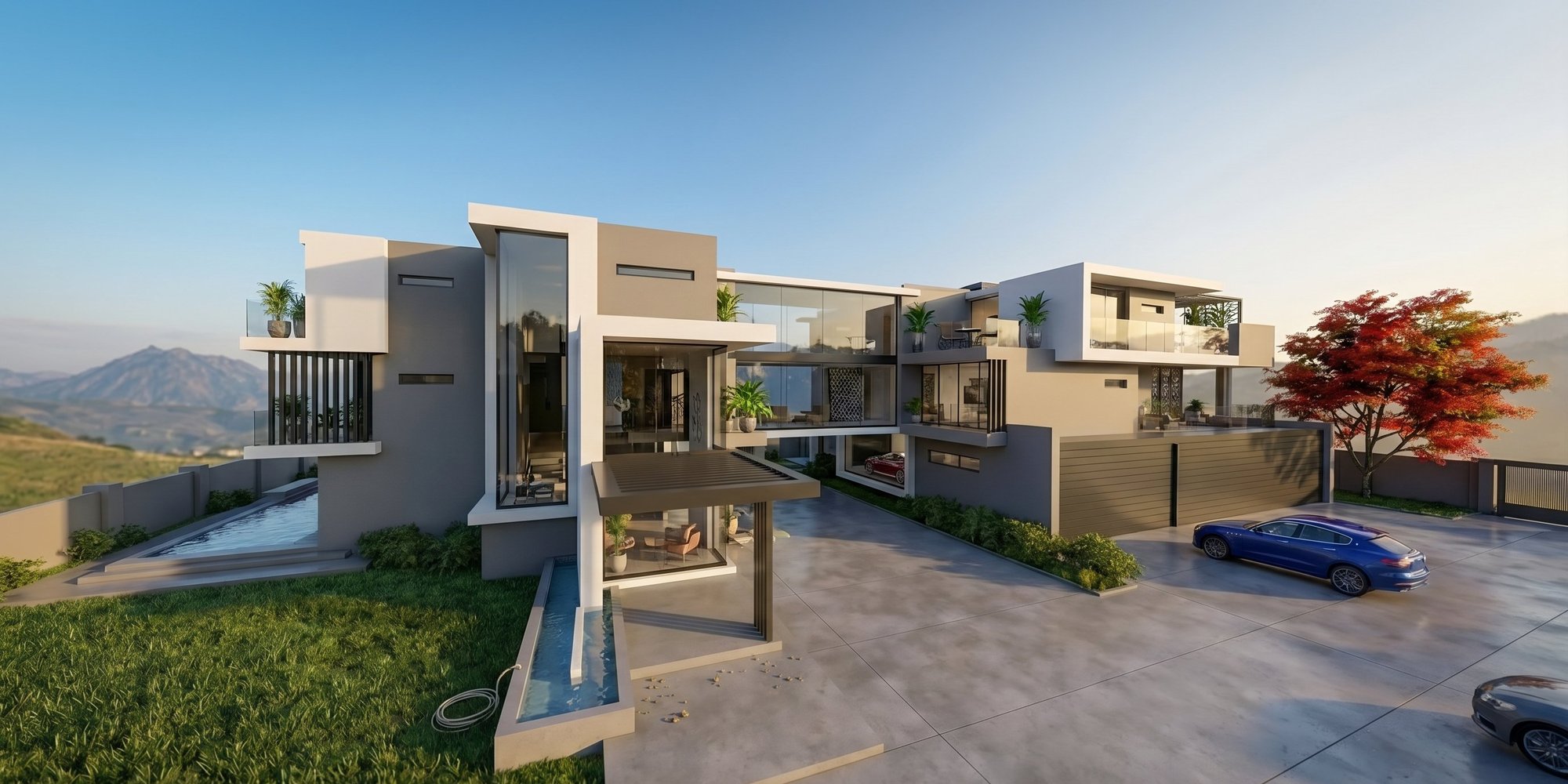 KNE Residence — front elevation